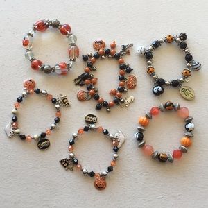 Bundle Lot of Halloween Charm Bracelets